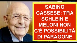 CASSESE: GIORGIA MELONI MIGLIOR ALLIEVA DI TOGLIATTI E NON È PARAGONABILE A SCHLEIN MINIMAMENTE