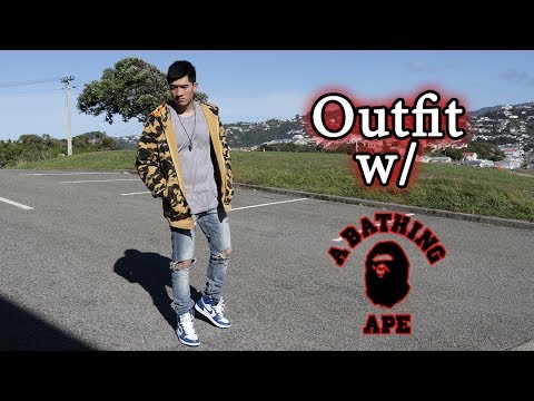 Outfit with BAPE! Ft. Air Jordan 1, MNML LA & RoseGold & Black [OOTD #103]