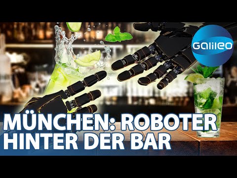 The robot shows off its skills! The first robot bar in Munich | Galileo | ProSieben