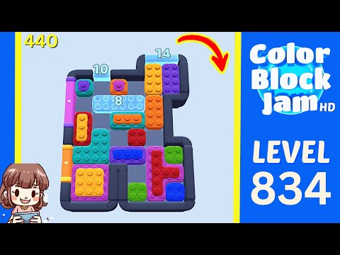 Color Block Jam Level 440 (834) Solution Walkthrough