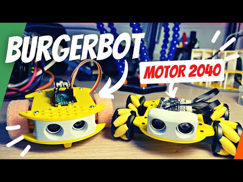 YouTube Thumbnail for Why I Built BurgerBot, and a review of the Motor 2040