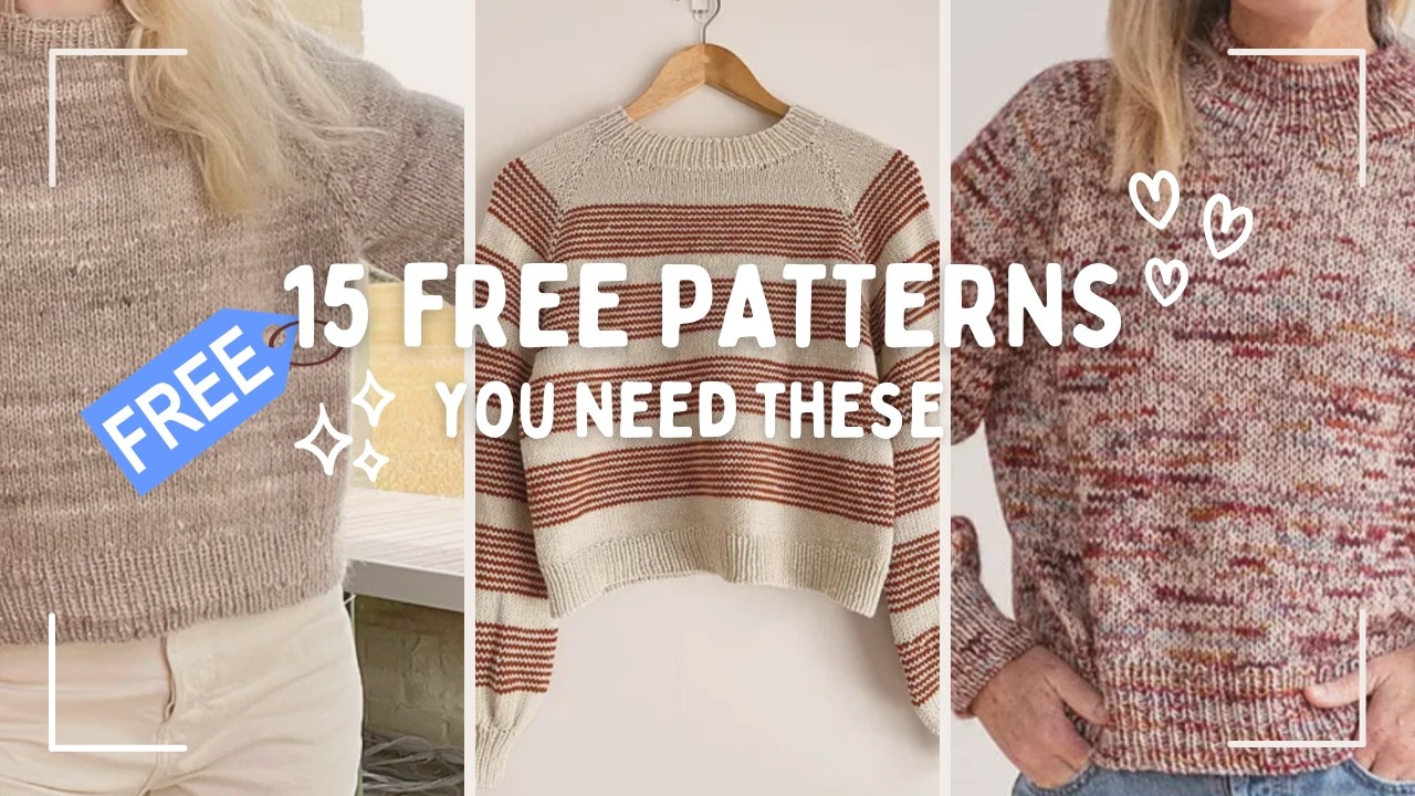 15 FREE Raglan Sweater Knitting Patterns You’ll Love (Beginner to Advanced)