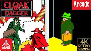 Cloak & Dagger Arcade ( Atari 1983 ) 4k Gameplay
