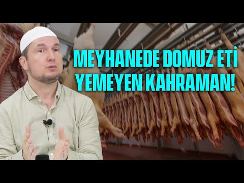 , title : 'MEYHANEDE DOMUZ ETİ YEMEYEN KAHRAMAN! – İçki mi daha günah, domuz eti mi? / Kerem Önder'