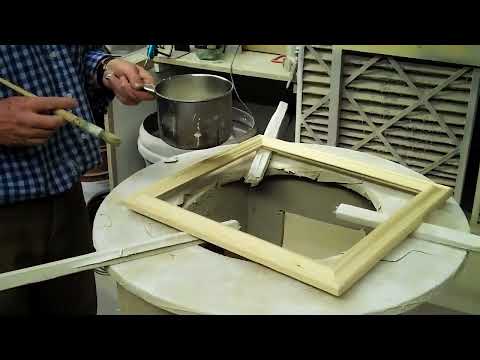 Free Online Water Gilding Demo of all Techniques: Gesso; Bole; Gold Leaf; Burnishing; Toning etc