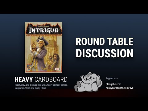 Round Table only - Intrigue Round Table discussion by Heavy Cardboard