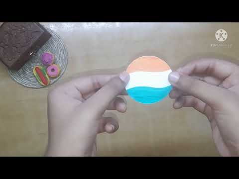 Independence day special badge making || Flag badge || Samayra's Creations ||