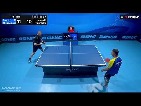 13:40 Dmytro Alieksieienko  - Hennadii Yurchenko 12.07.2023 TTEuro.Cup Ukraine Professional. TABLE 4