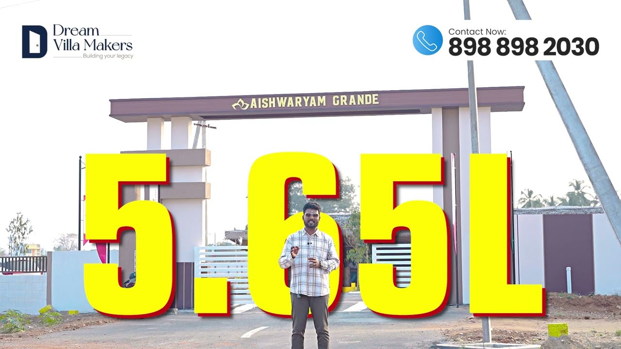 Aishwaryam Grande???? DTCP RERA approved plots @ just 5.65L per cent ????! Land for sale in Coimbatore ????