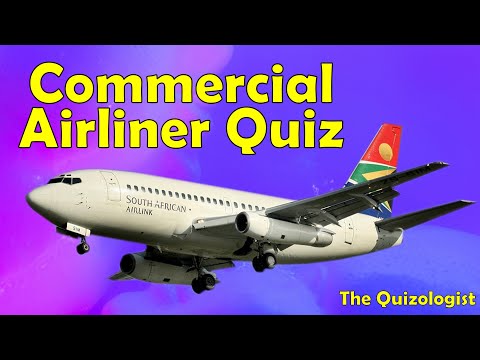 Commercial jet plane identification quiz