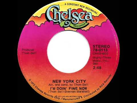 1973 HITS ARCHIVE: I’m Doin’ Fine Now - New York City (stereo 45)