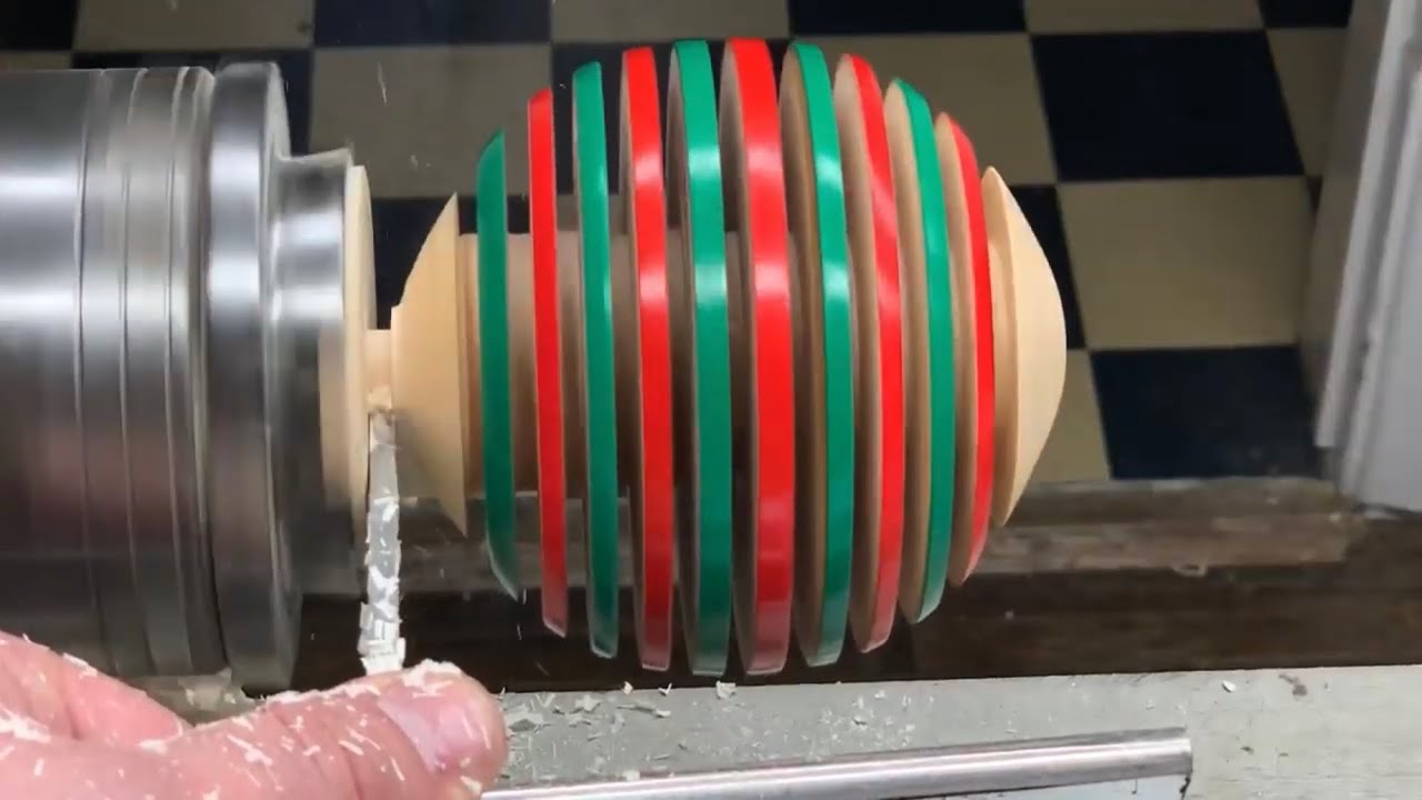 Woodturning Christmas Disco Ball Ornament - Fred’s 12 Lathes of Christmas #5