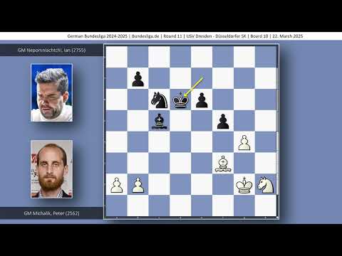 GM Peter Michalik vs GM Ian Nepomniachtchi | German Bundesliga 2024-2025 | Round 11