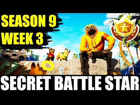 WEEK 3 SECRET BATTLE STAR LOCATION GUIDE | Season 9 - Utopia | Fortnite