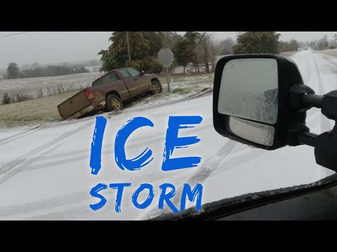 ICE STORM 😲😲😲Mississippi & ALABAMA