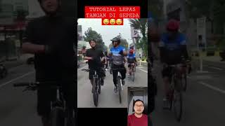 Download lagu TUTORIAL LEPAS TANGAN DI SEPEDA 🤣🤣🤣 #shorts mp3