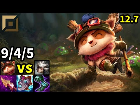 Teemo Top vs Camille - EUW Grandmaster | Patch 12.7