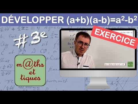 EXERCICE : Développer à l'aide de l'identité remarquable (a-b)(a+b)=a²-b² - Troisième