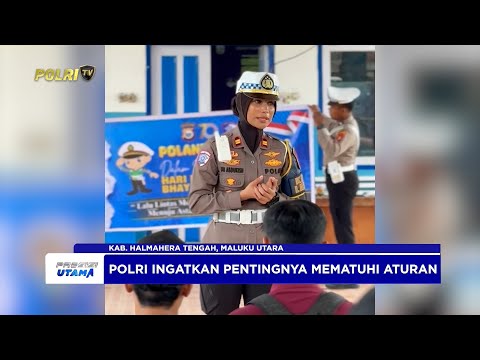 SATLANTAS POLRES HALMAHERA TENGAH SOSIALISASI TERTIB LALU LINTAS DI TERMINAL WEDA