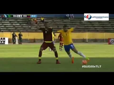 Brasil vs Venezuela 1-0  Gol de Vizeu - Sudamericano Sub 20 - 05/Febrero/2017