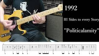 (TAB) EXTREME - #17 &quot;Politicalamity&quot; - Nuno Bettencourt - Guitar Riff - Fender Telecaster