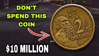 Australia 1984 $1 & 2017 $2 Coins – Queen Elizabeth II | Rare Australian Collectible Coins