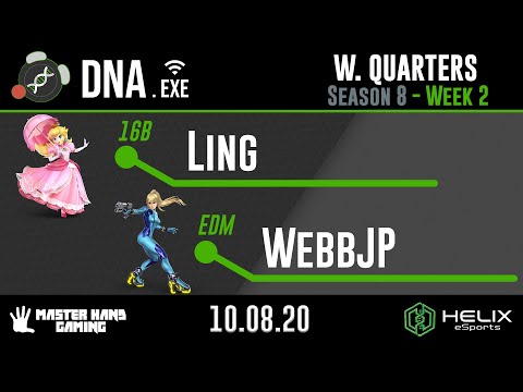 DNA.EXE S8:W2 - 16B | Ling (Peach) Vs. EDM | WebbJP (Zero Suit Samus, Lucas) - W Quartefinals