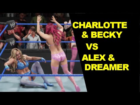 WWE 2K19 Charlotte Flair & Becky Lynch vs Alex Gracia & Dreamer - Elimination Tag