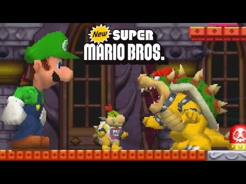 New Super Mario Bros. DS - All 8 Worlds - Full Game (All Star Coins)