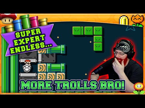 MORE TROLLS, BRO! | Super Mario Maker 2 Super Expert No Skip with Oshikorosu! [76]