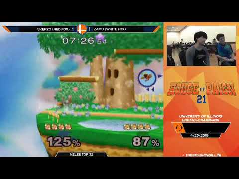 [HOP 21] Skerzo (Red Fox) vs. GHQ | Zamu (White, Blue Fox) SSBM Singles