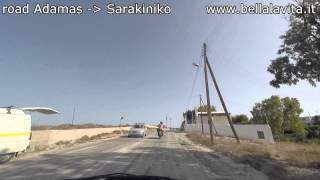 preview picture of video 'Milos 2014 - road from Adamas to Sarakiniko'