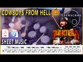 Cowboys From Hell Pantera DRUM SCORE Sheet Music 23 DRUMSCRIBE