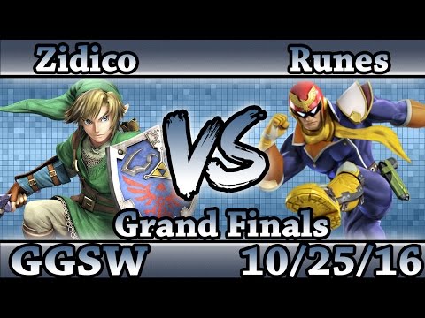 GGSW 4 - Zidico (Link) Vs Runes (C. Falcon) Smash Wii U Grand Finals - Smash 4