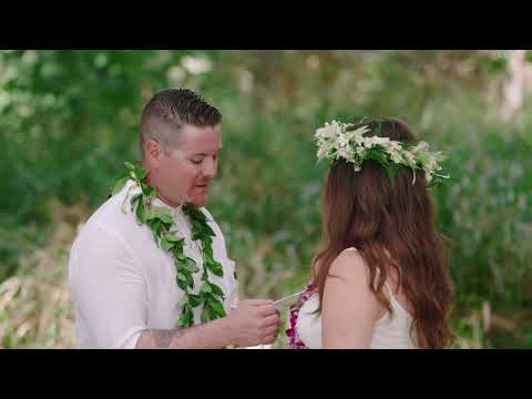 North Shore Oahu Elopement: Ryan & Nicolette at Kawela Bay