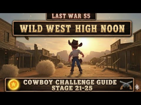 Last War Season 5 : High Noon Stage 21 - 25 Detailed Guide !!