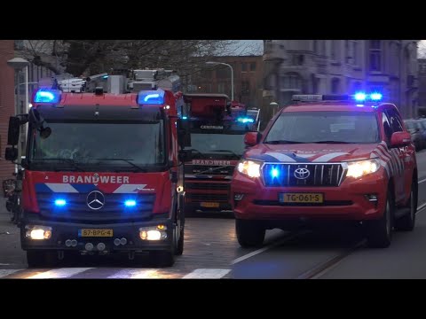 Brandweerinzetten in en rond het centrum van Den Haag - Uitruk kazerne Centrum, Loosduinen en meer!