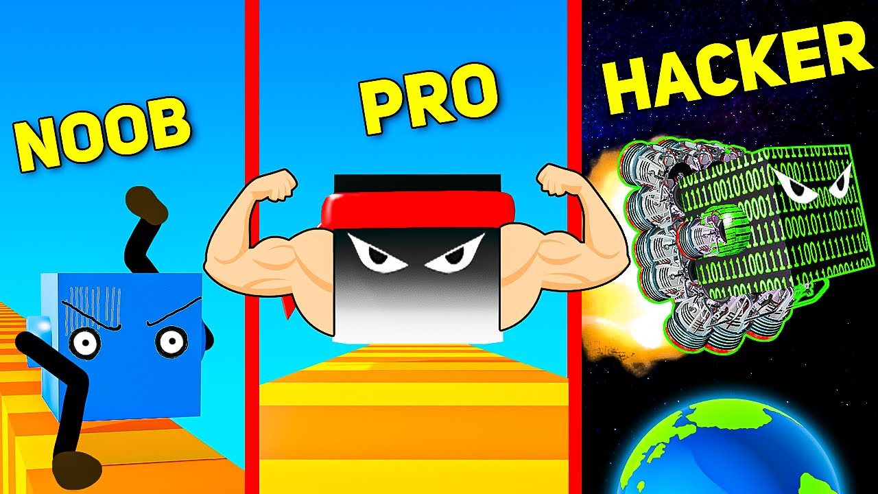 NOOB vs PRO vs HACKER in draw climber
