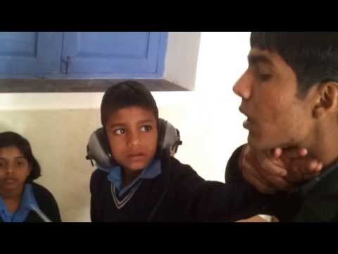 Deaf learning to speak audiometry deaf school ajmer rajasthan india anil jain 18 jan 2014