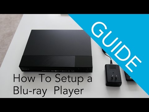 How To Set Up a Sony Blu-ray Disc / DVD player