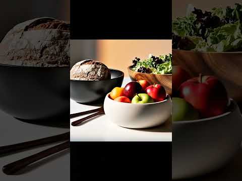 White,black Ambrose and Natural  finished bowl set of 3 pcs | Shorts