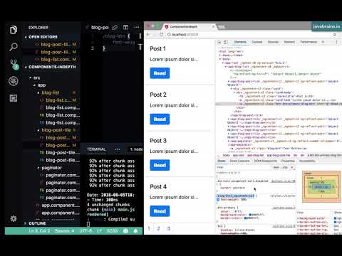 Angular Components In Depth 12 - Using View Encapsulation