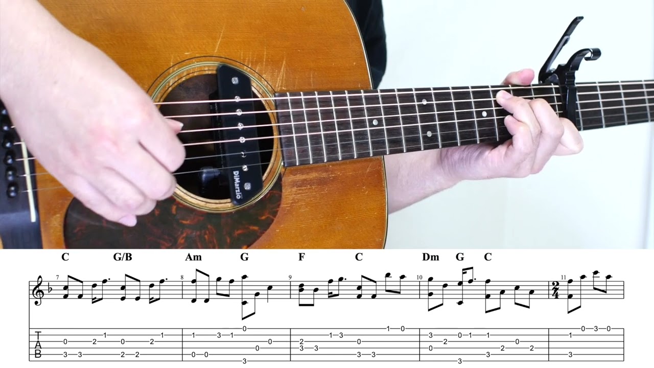 【TAB】涙そうそう / 初心者向けソロギターアレンジ