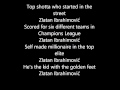 Zlatan Ibrahimovic Song With Lyrics