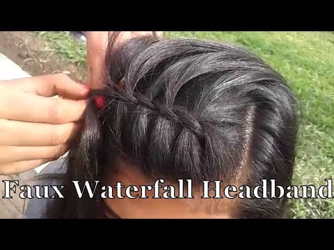 الضفيرة اﻻمامية اسهل طريقة للمبتدئين تسريحة عصرية / Faux Waterfall Headband