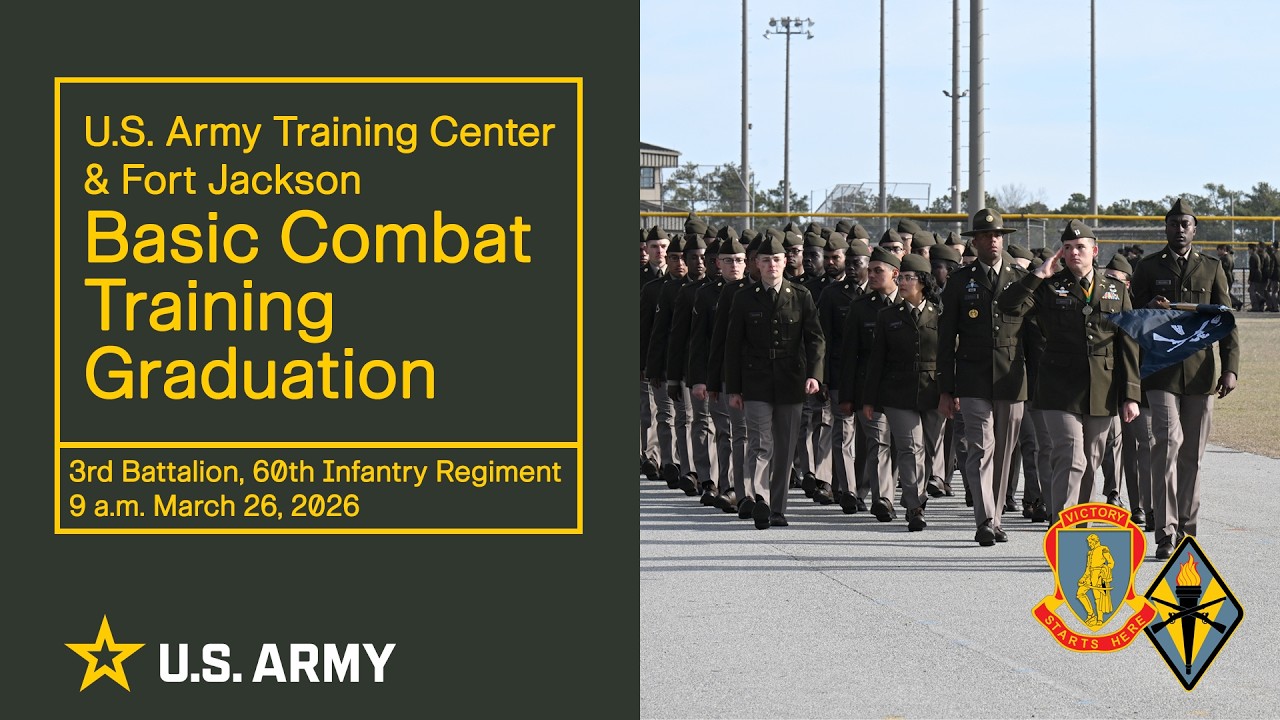 Fort Jackson Basic Combat Training Graduation Ceremony & Retirement Review - March 26, 2026