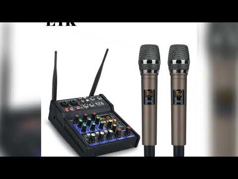 A must-have product #EYK EMC-G04 Audio Mixing with UHF Wireless Microphone 4 Channel Stereo Mixer