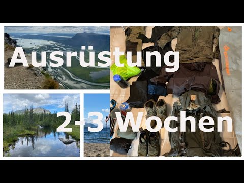 Trekking equipment for several weeks - Kungsleden