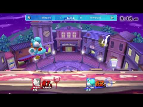 SOS9 Winners Quarters - Brasparo (Wii Fit Trainer) vs PoW!|Habb (Yoshi)
