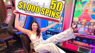 50 INSANE $1,000 Spins To Celebrate 1 Million Subscribers!